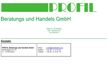 Tablet Screenshot of profilgmbh.org